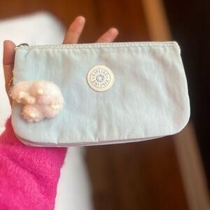 Kipling Light Blue Pouch with Monkey